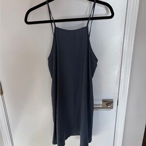 Elegant Dark Blue Slip Dress